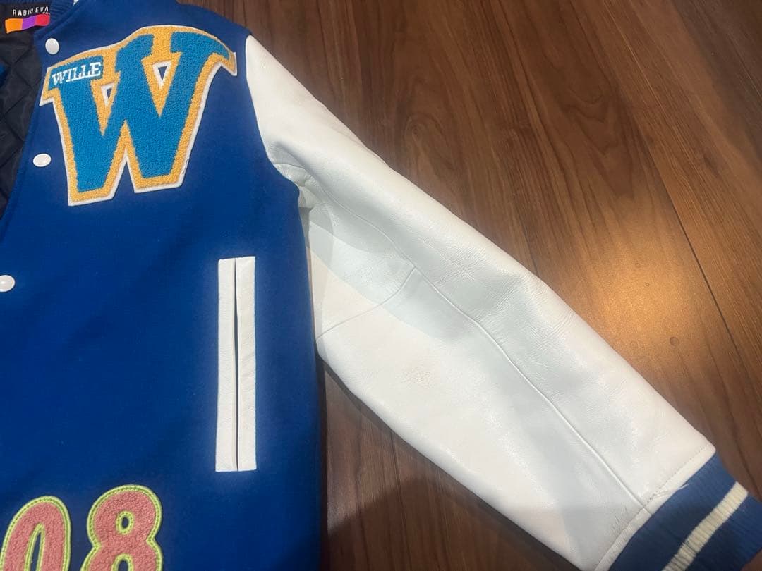 再度掲載RADIO EVA スタジャン　ベースボールジャケット L