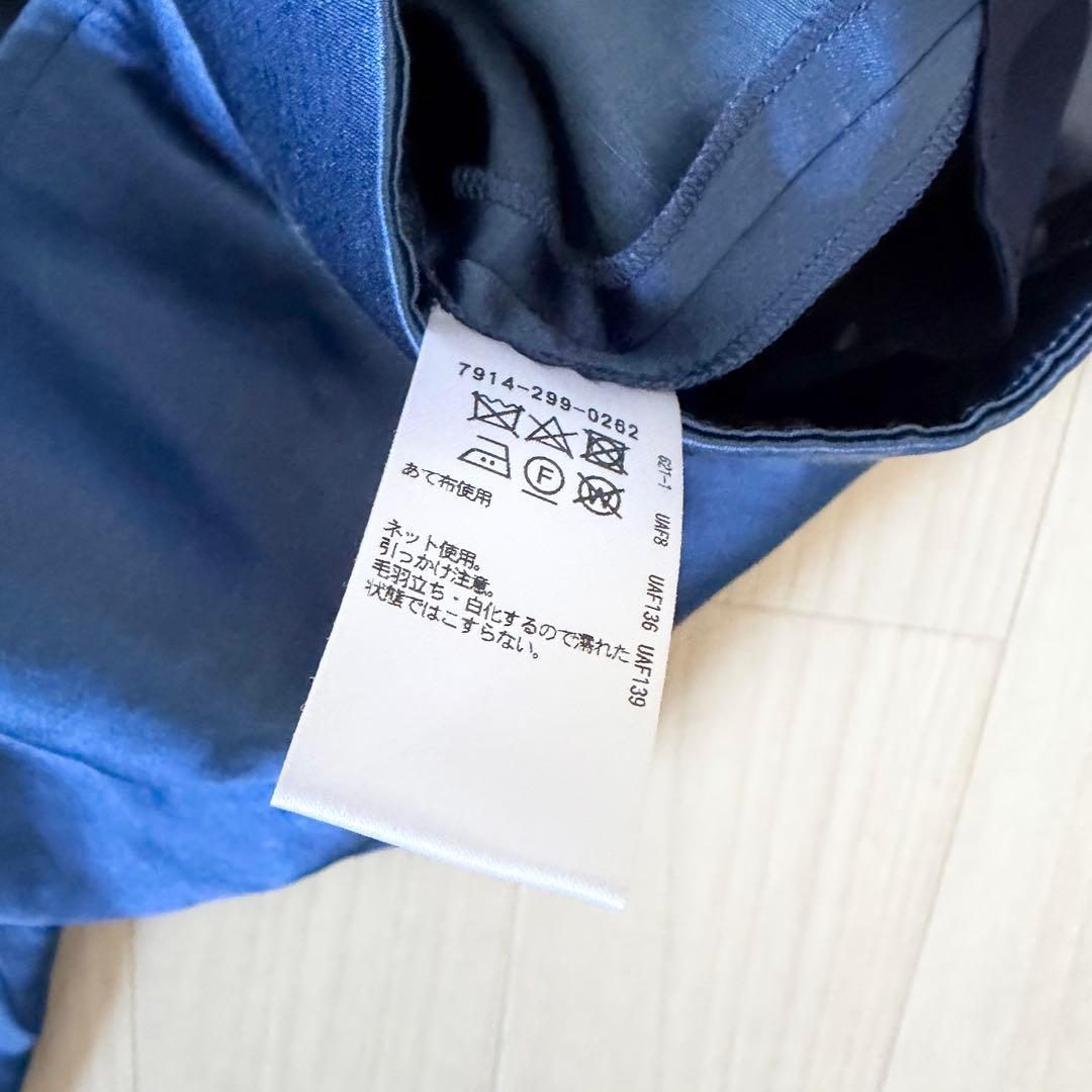 BLAMINK リネンシルク バックギャザー ストレートパンツ 38