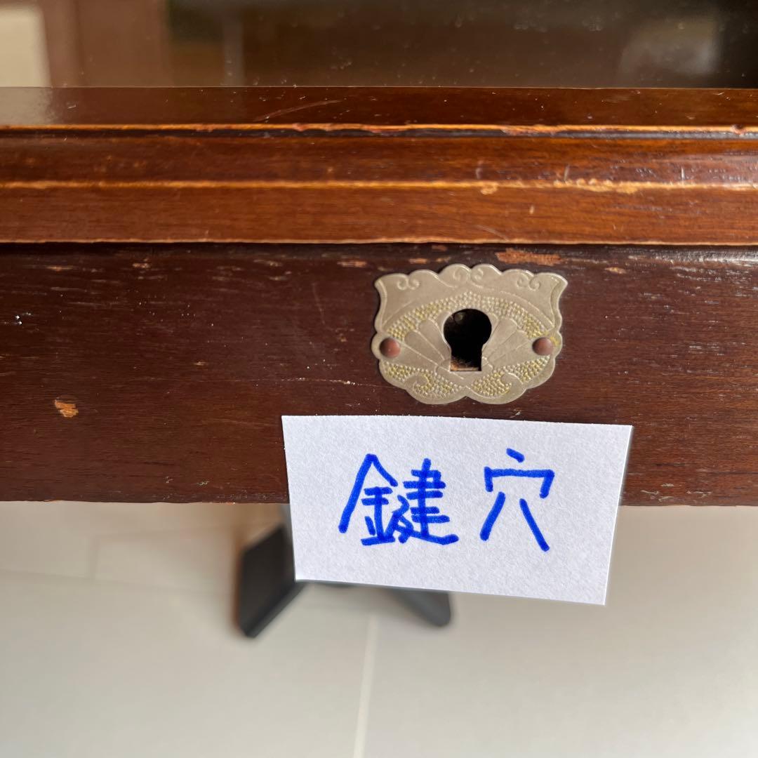 ショーケース　ガラスケース　木製コレクションケース鍵付き