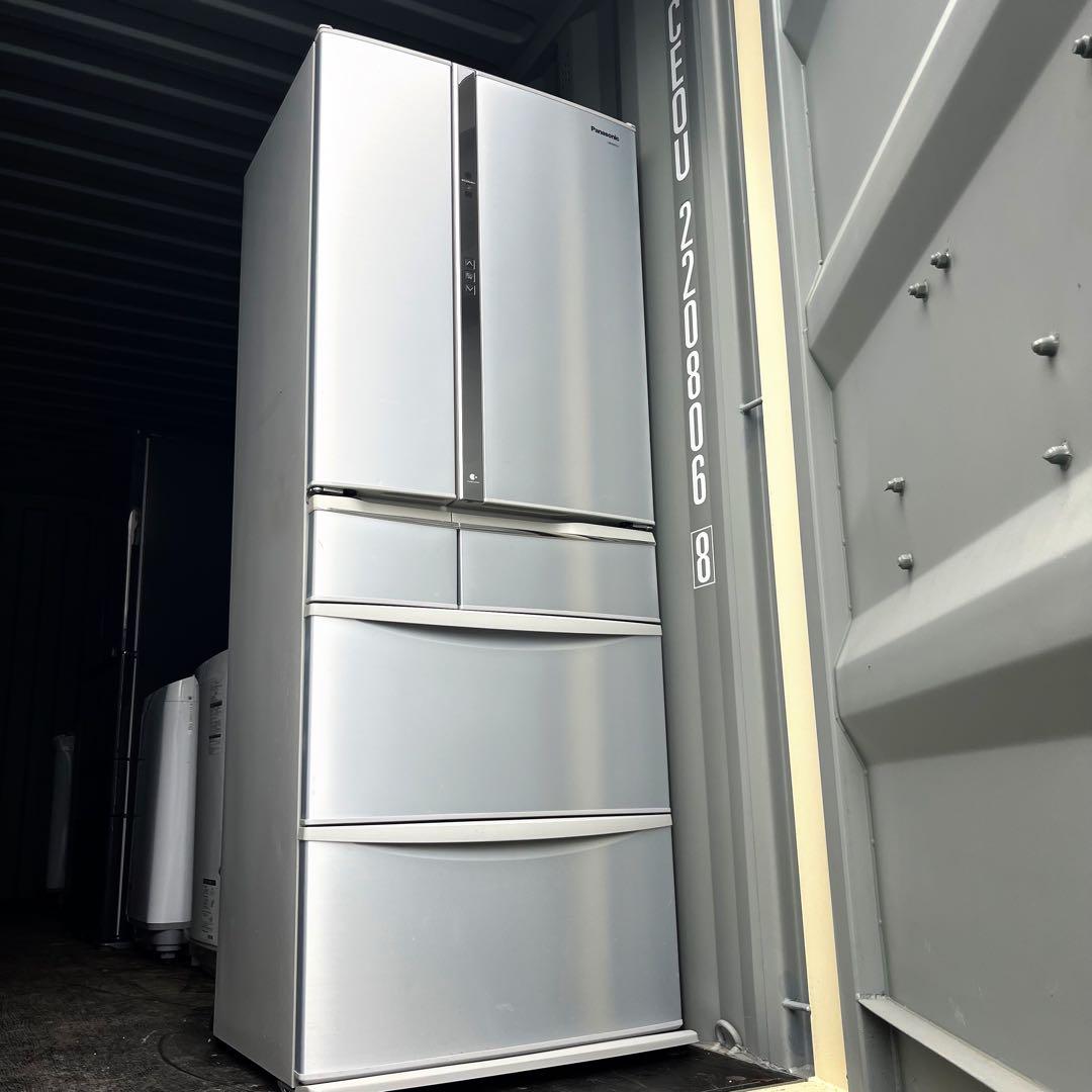 38取付無料！パナソニック自動製氷搭載！スタイリッシュシルバー6ドア冷蔵庫！