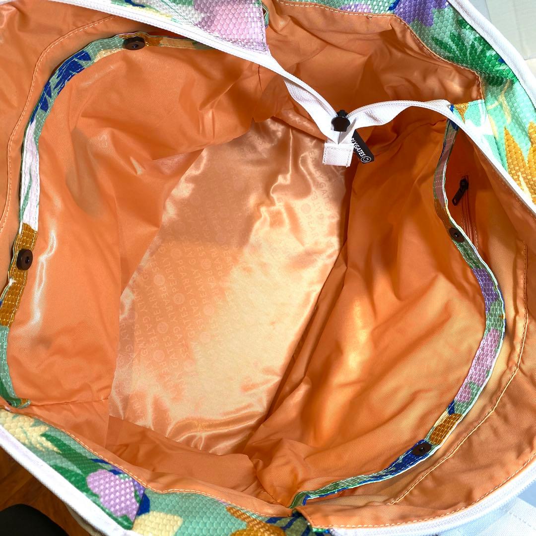 【新品未使用】PEARLY GATES ボタニカル柄メッシュトートバッグ