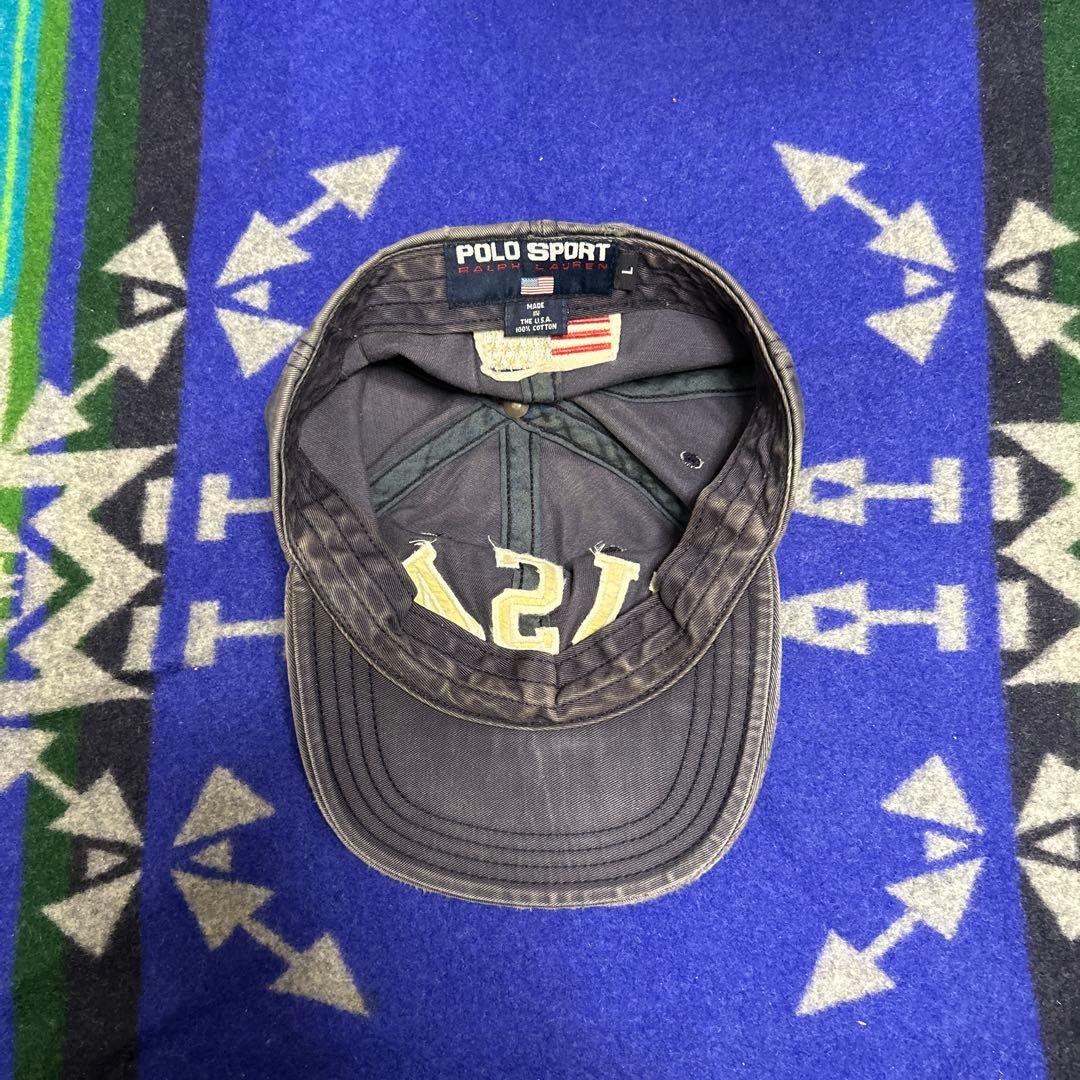 90s POLO SPORT USA刺繍 6パネルキャップ USA製