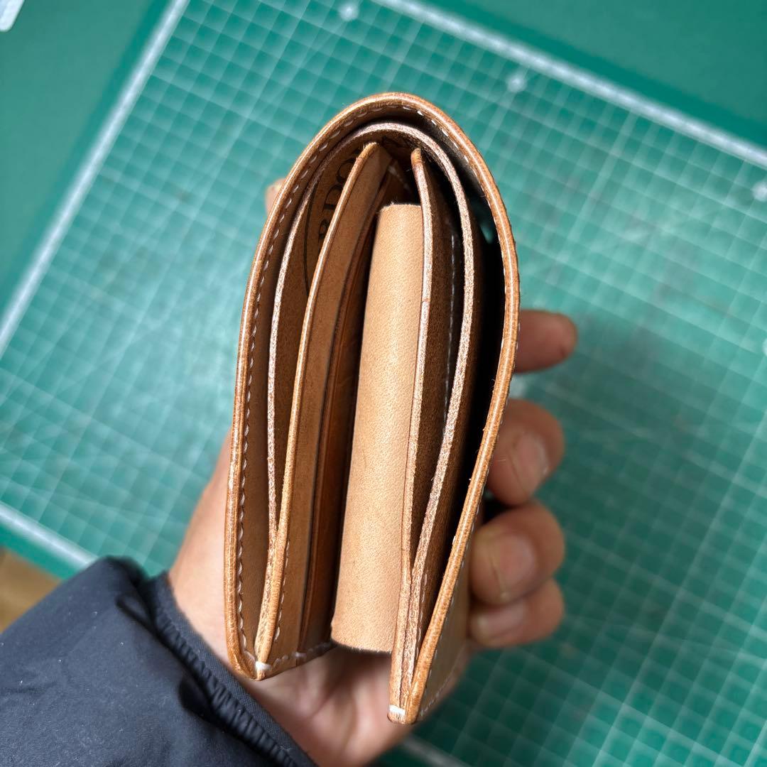 ホースバットストリップ☆ホーウィン☆ホースバット☆ナチュラル☆2つ折り☆スタンプ