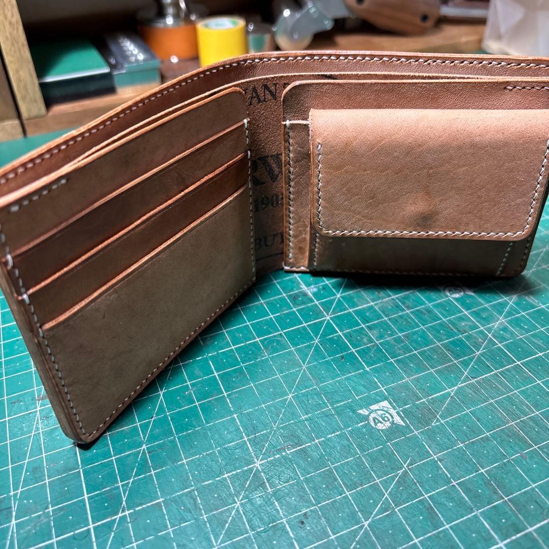 ホースバットストリップ☆ホーウィン☆ホースバット☆ナチュラル☆2つ折り☆スタンプ