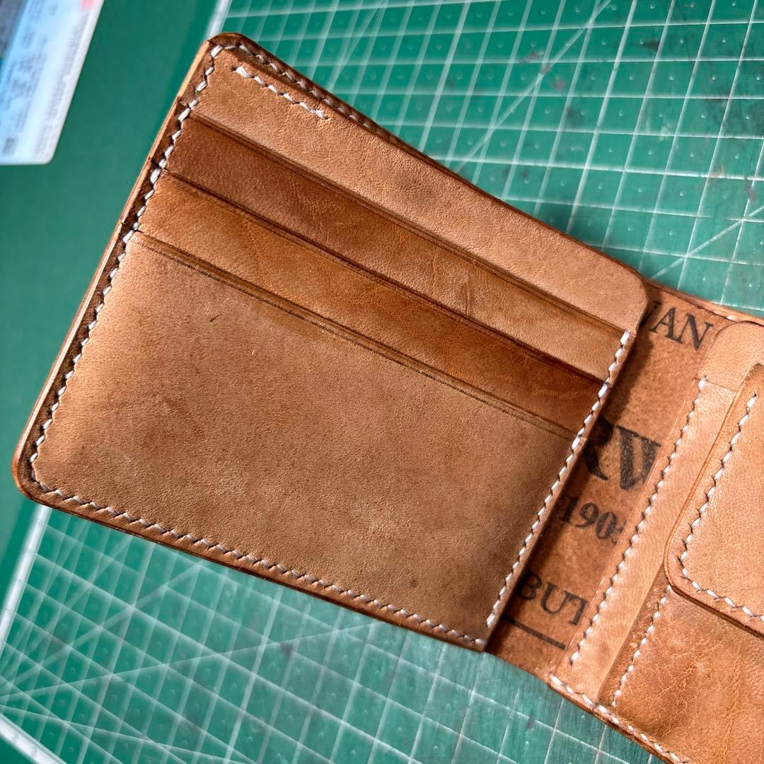 ホースバットストリップ☆ホーウィン☆ホースバット☆ナチュラル☆2つ折り☆スタンプ