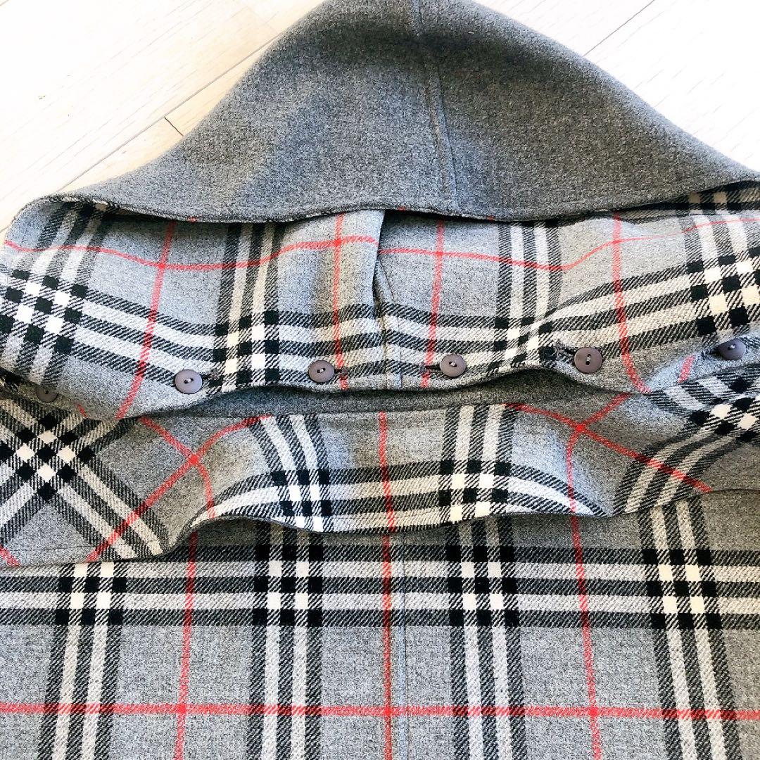 希少♦︎Burberrys ピーコート ダブルフェイス カシミア混 ウール グレー