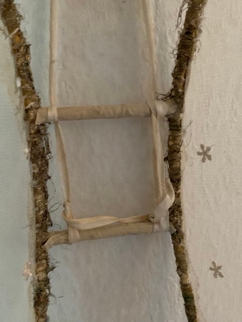 フランスアンティーク　レースの羽 チュールレース オブジェ