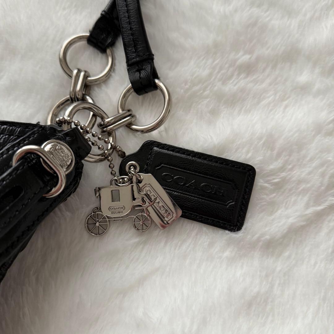 COACH ブラック ショルダーバッグ
