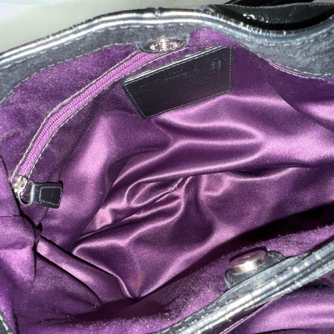 COACH ブラック ショルダーバッグ