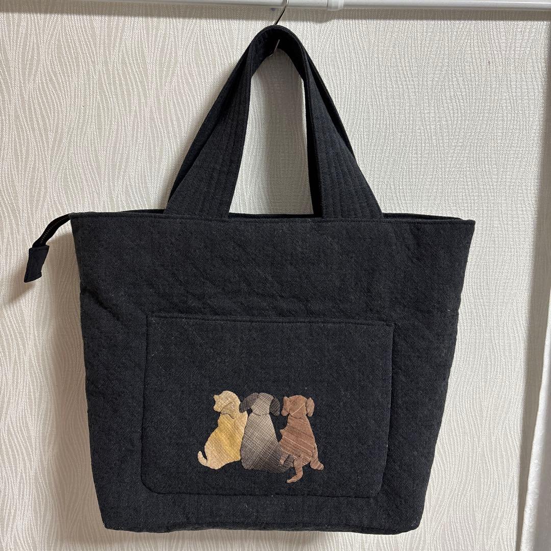 パッチワーク手提げバッグ