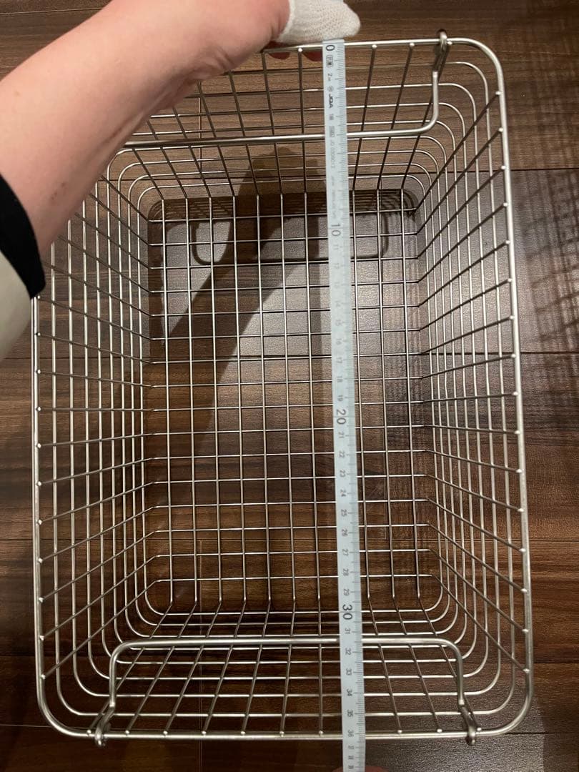 無印良品 ステンレスワイヤーバスケット　カゴ