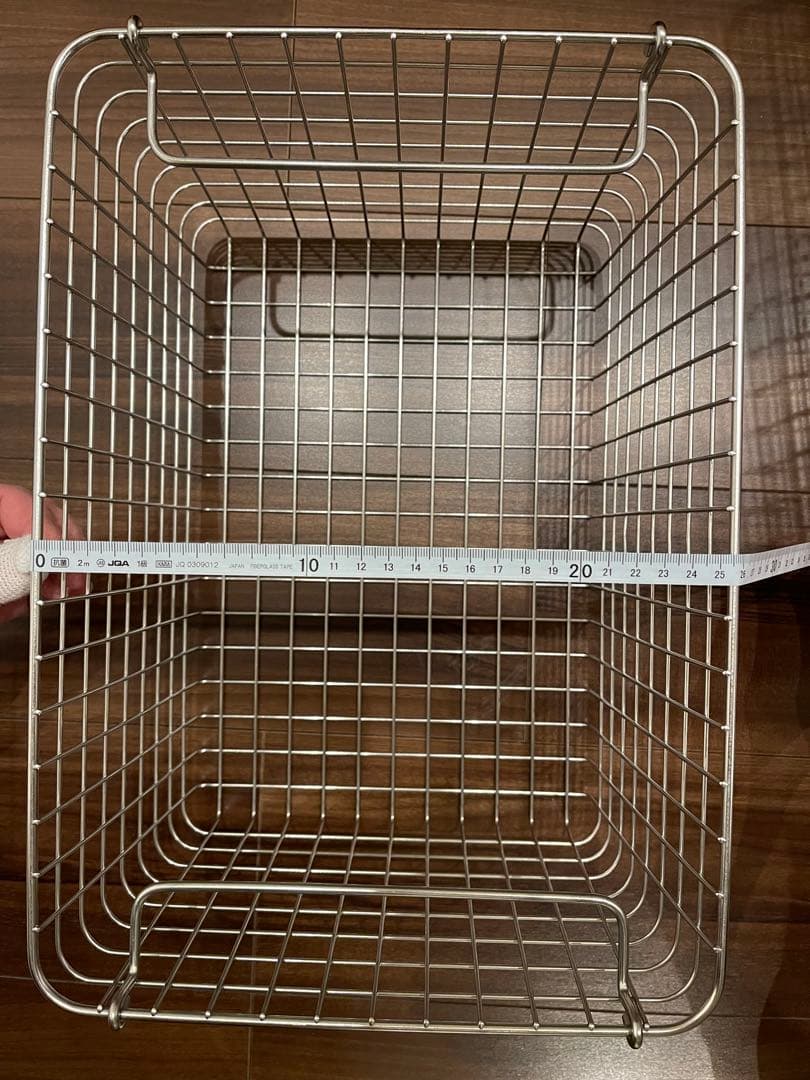 無印良品 ステンレスワイヤーバスケット　カゴ