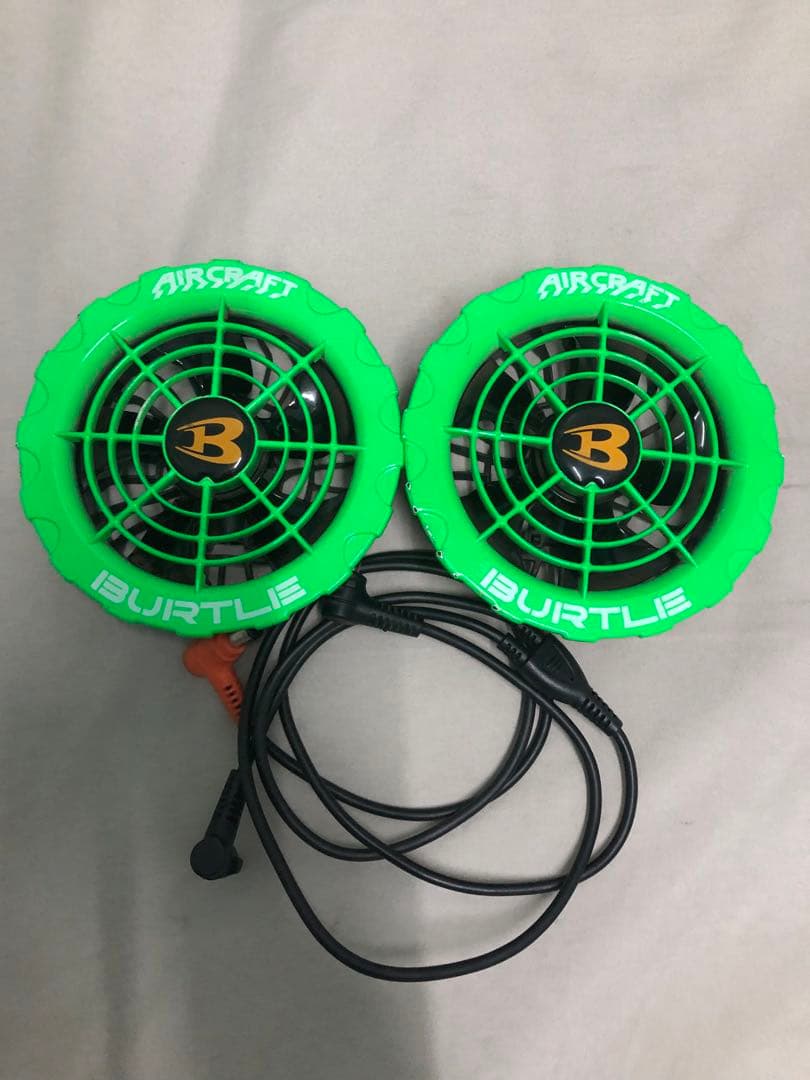 BURTLE AIRCRAFT 空調服ファン 2個セット グリーン