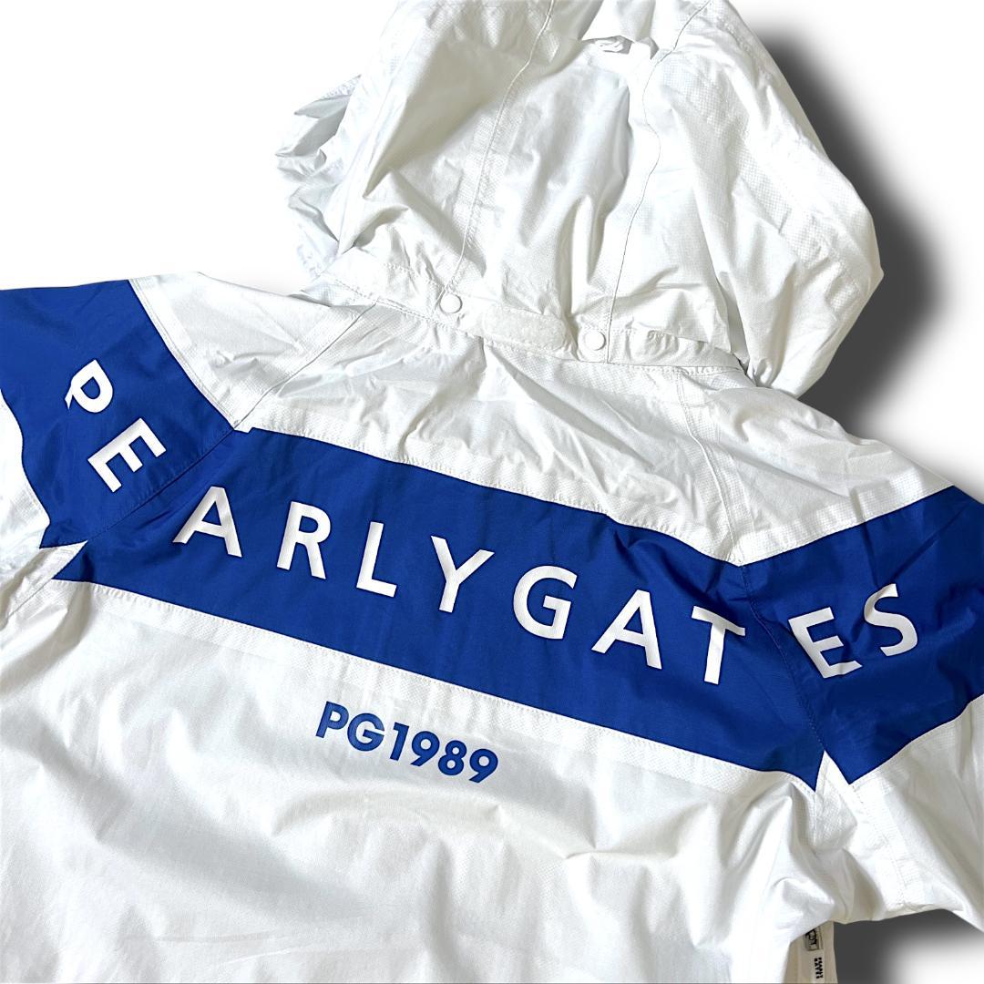 2 パーリーゲイツ AQUAX 防水透湿 レインジャケット ワンピース 白