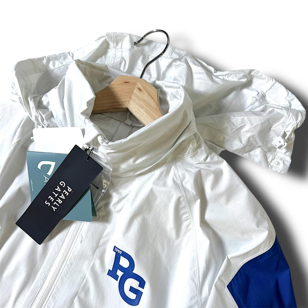 2 パーリーゲイツ AQUAX 防水透湿 レインジャケット ワンピース 白