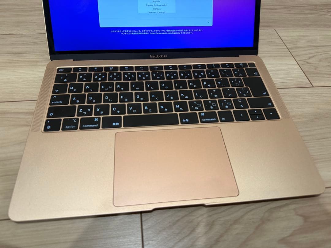 13インチ MacBook Air ゴールド Retina 2018