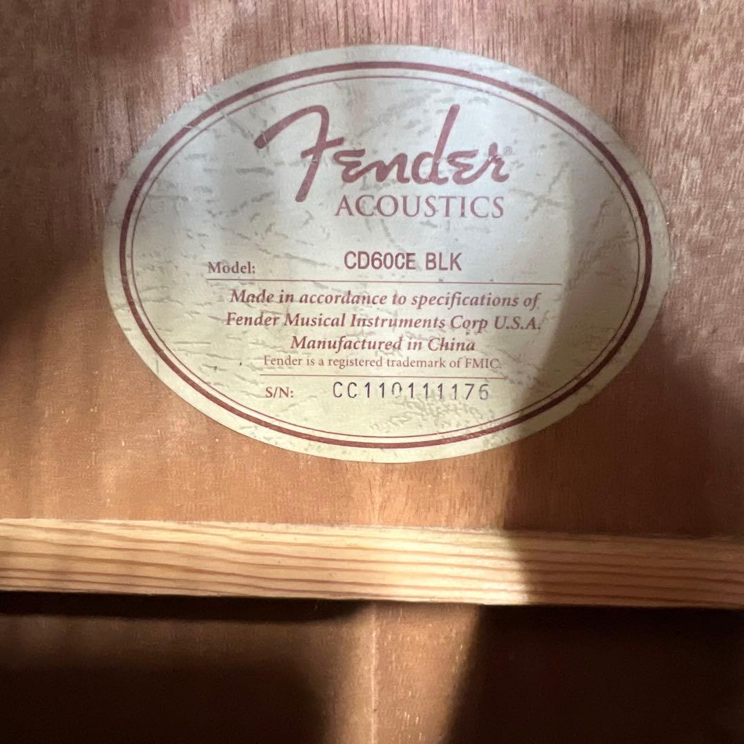 Fender ACOUSTICS FISHMAN CD60CE BLK 中古