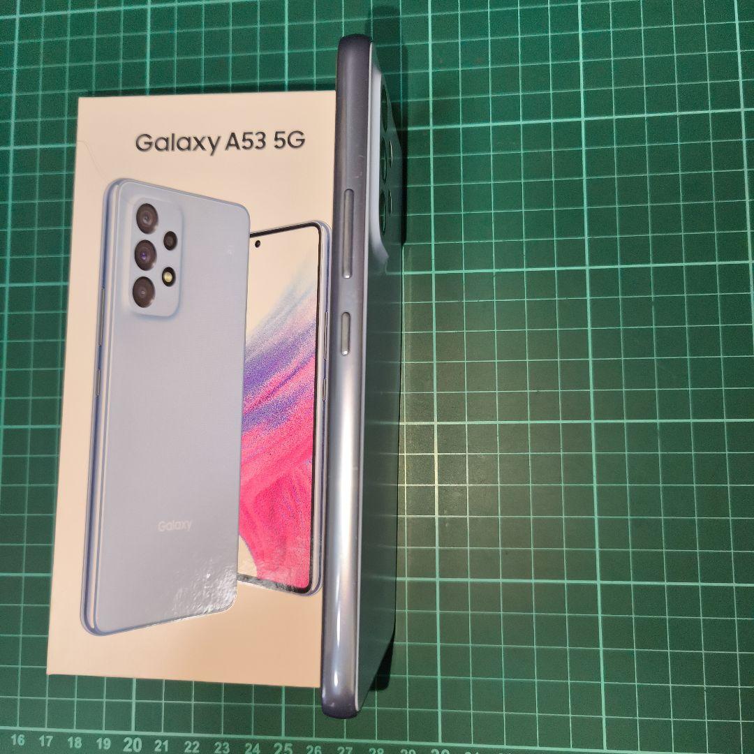 Galaxy　A53　5G　SCG15　オーサムブルー　サムスン
