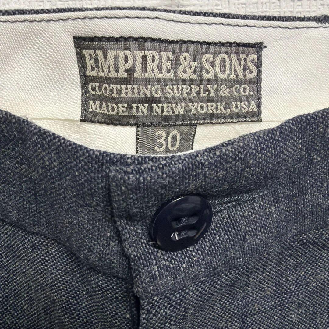 未使用　アメリカ製　EMPIRE&SONS ツイードウールスラックス　30