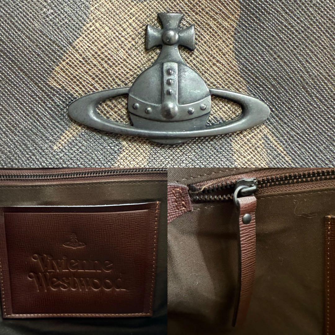 【極美品】ヴィヴィアンウエストウッド ビジネスバッグ レザー オーブ カモフラ