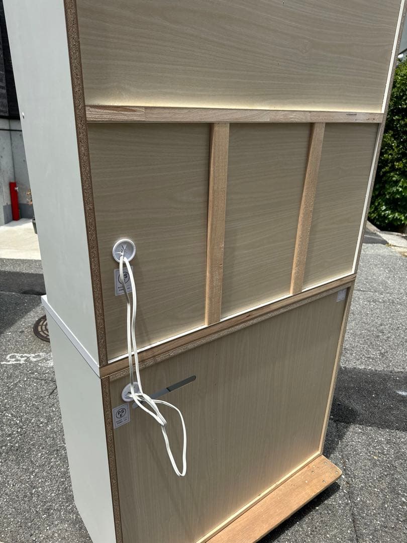 超美品 ニトリ食器棚アルミナ2／早い者勝ち！