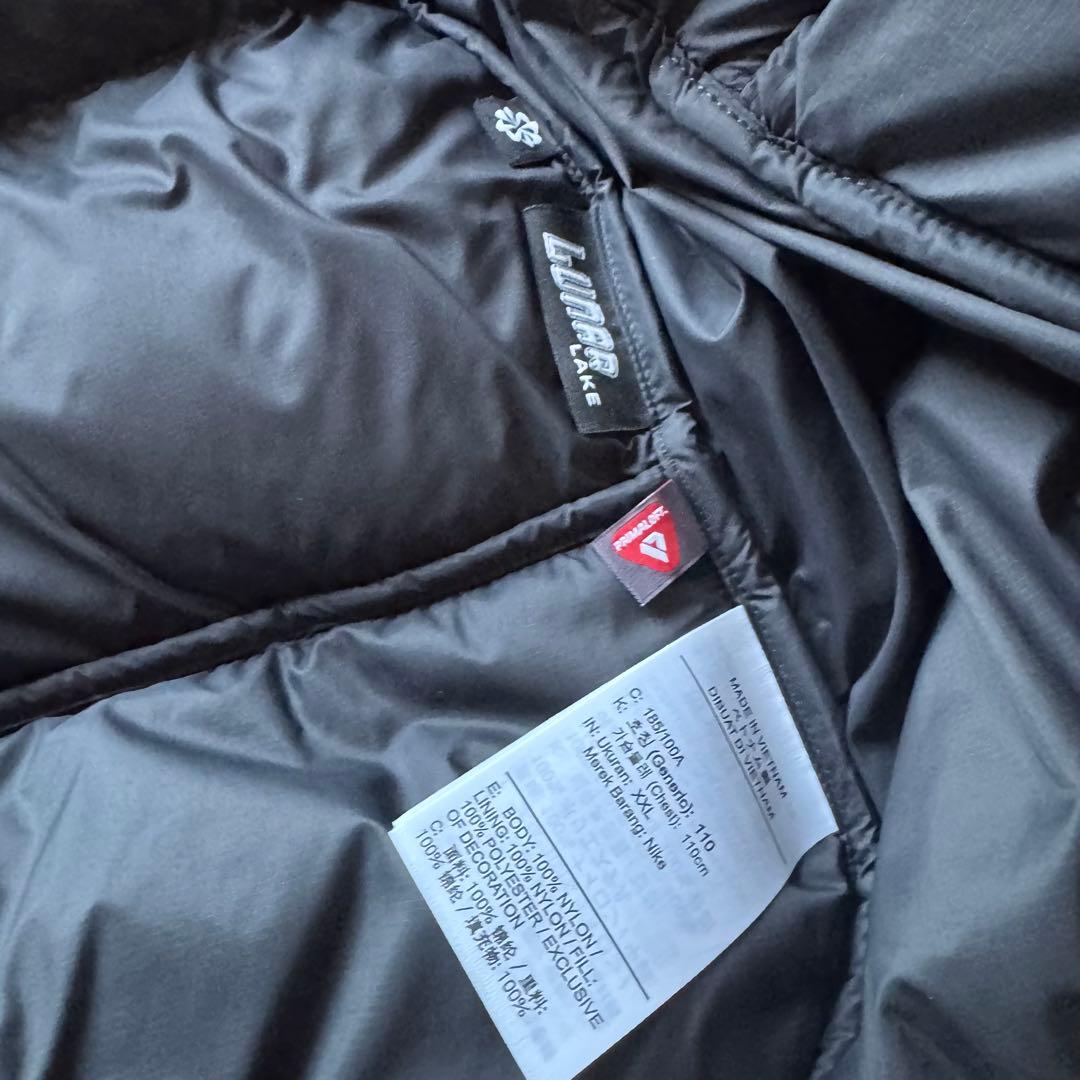 XXL NIKE ACGプリマロフトジャケット　ダウン　フード　ブラック　計量