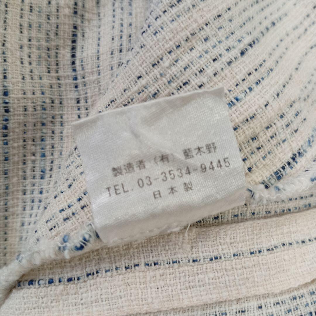 久留米絣工房藍木野　襟付き七分袖チュニック