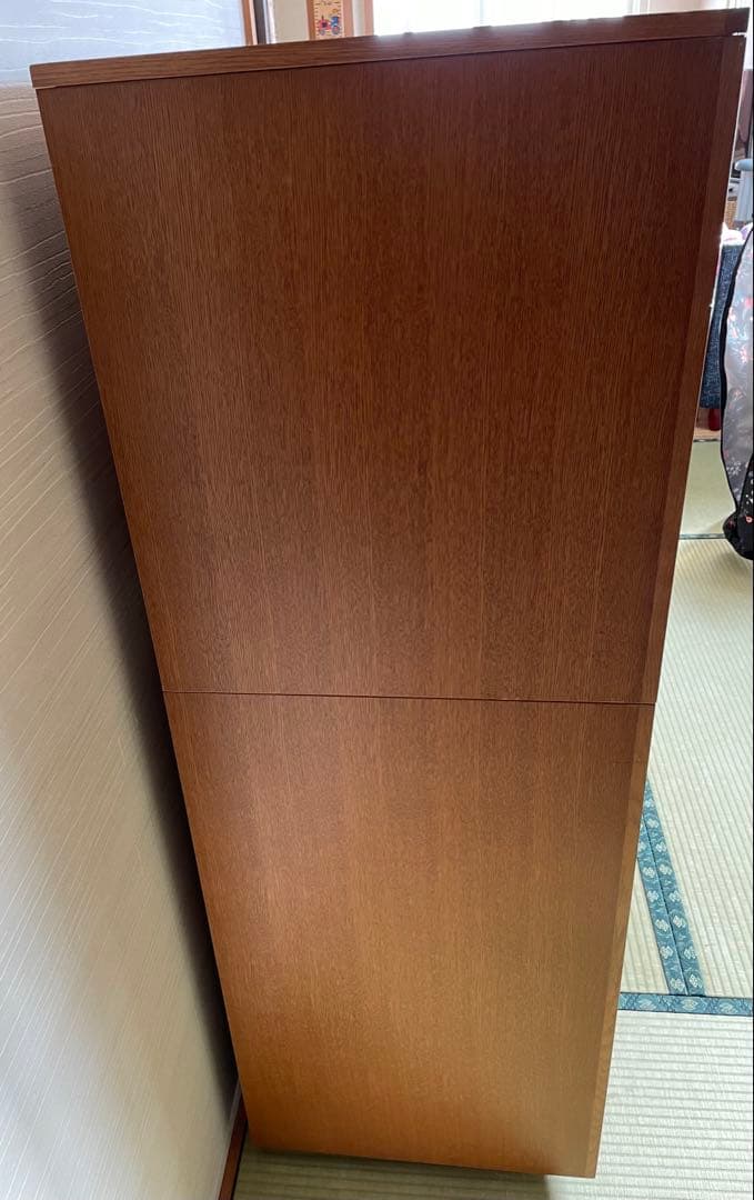 旭川家具　天然木製 ナラ材チェスト 幅1150mm