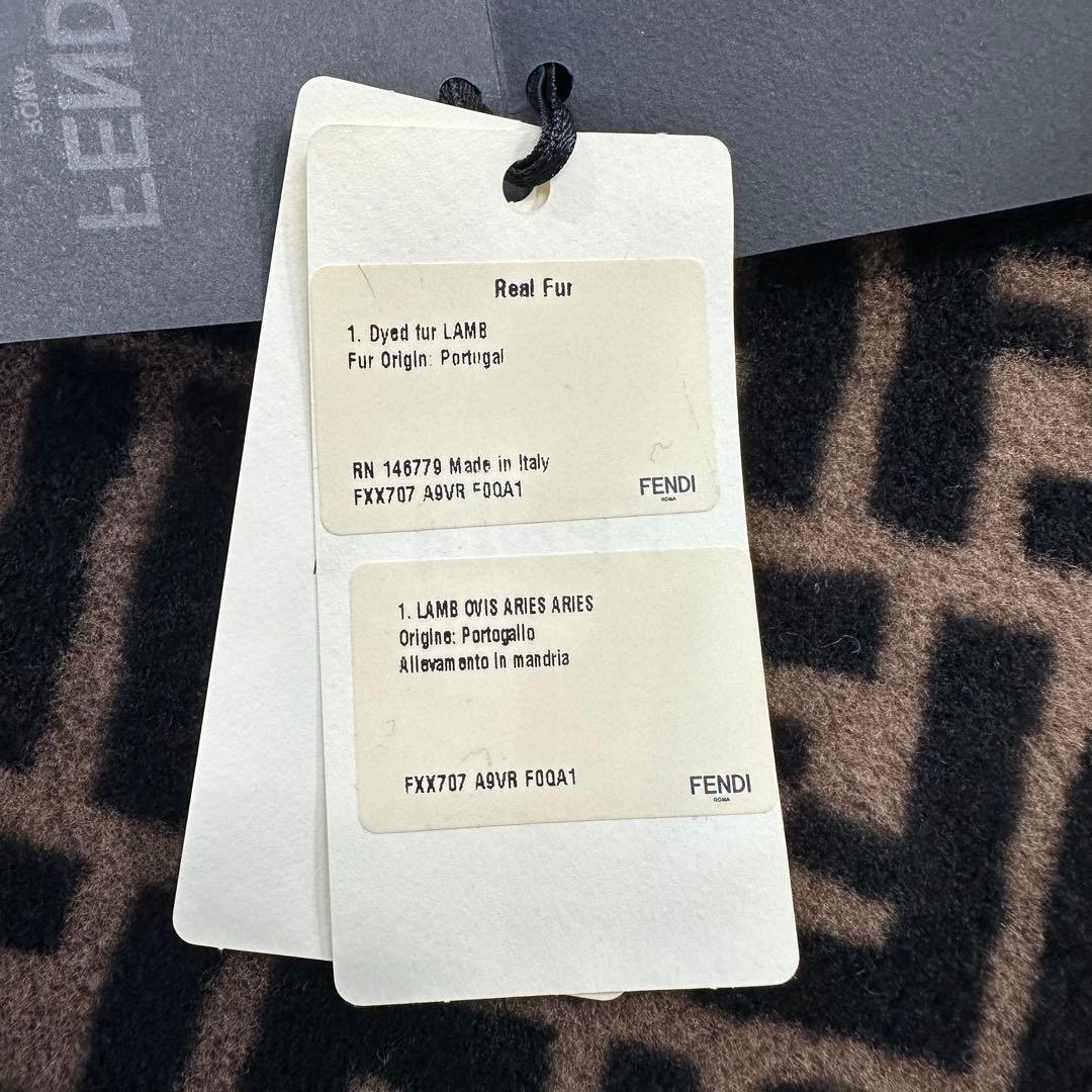 FENDI フェンディ　FF柄ポケット付カシミヤウールポンチョ　ケープ