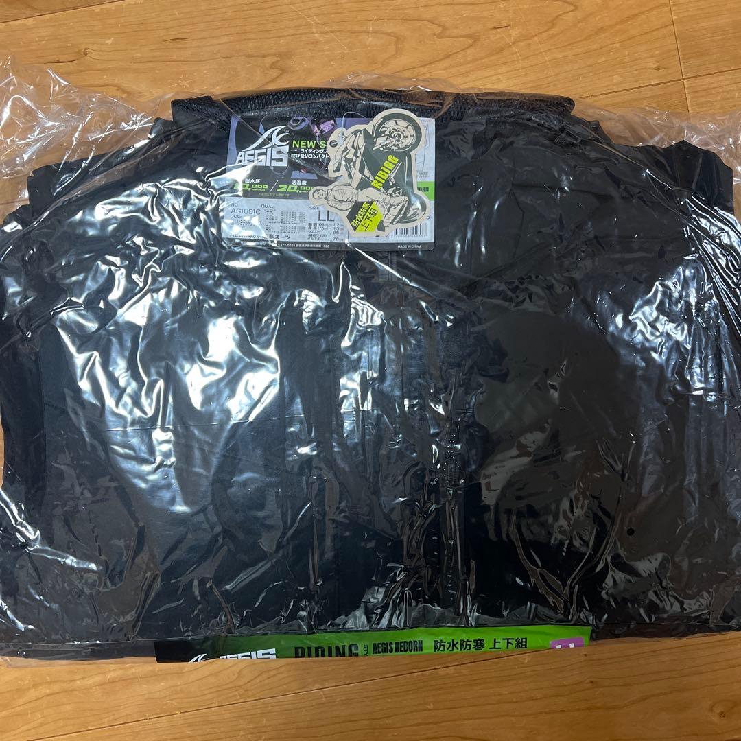 ワークマン　イージス防水防寒スーツ　リミテッドブラック　ライディングモデル　LL