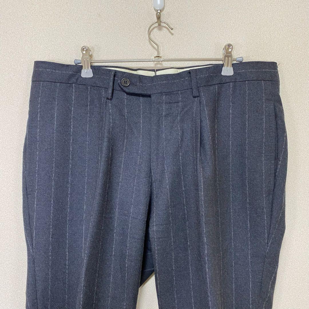 ガボ　セットアップスーツ　ストライプ　グレー　50