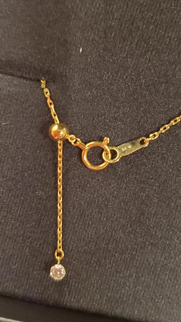 【本日だけ特別価格】LKサロン 月大 天然ダイヤモンド K18YG ネックレス