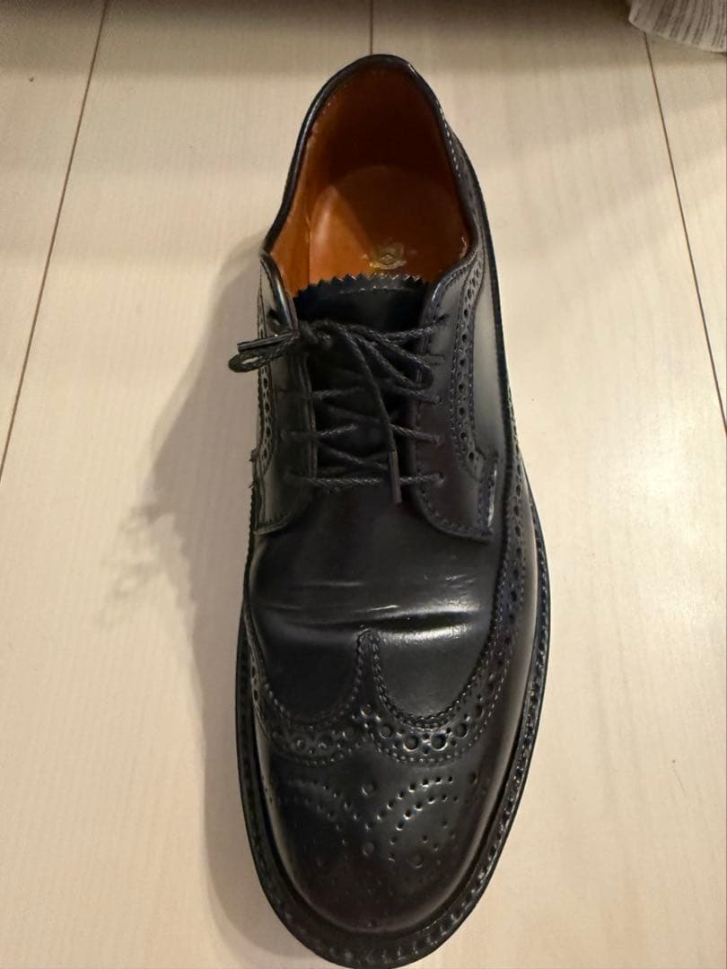 オールデン コードバン ロングウィングチップ 9751黒　7 1/2D 美品