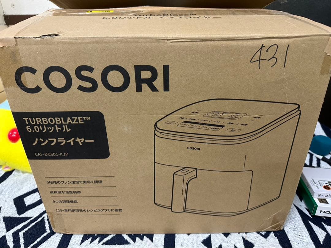 COSORI コソリ ノンフライヤー 6L大容量 家庭用 エアフライヤー