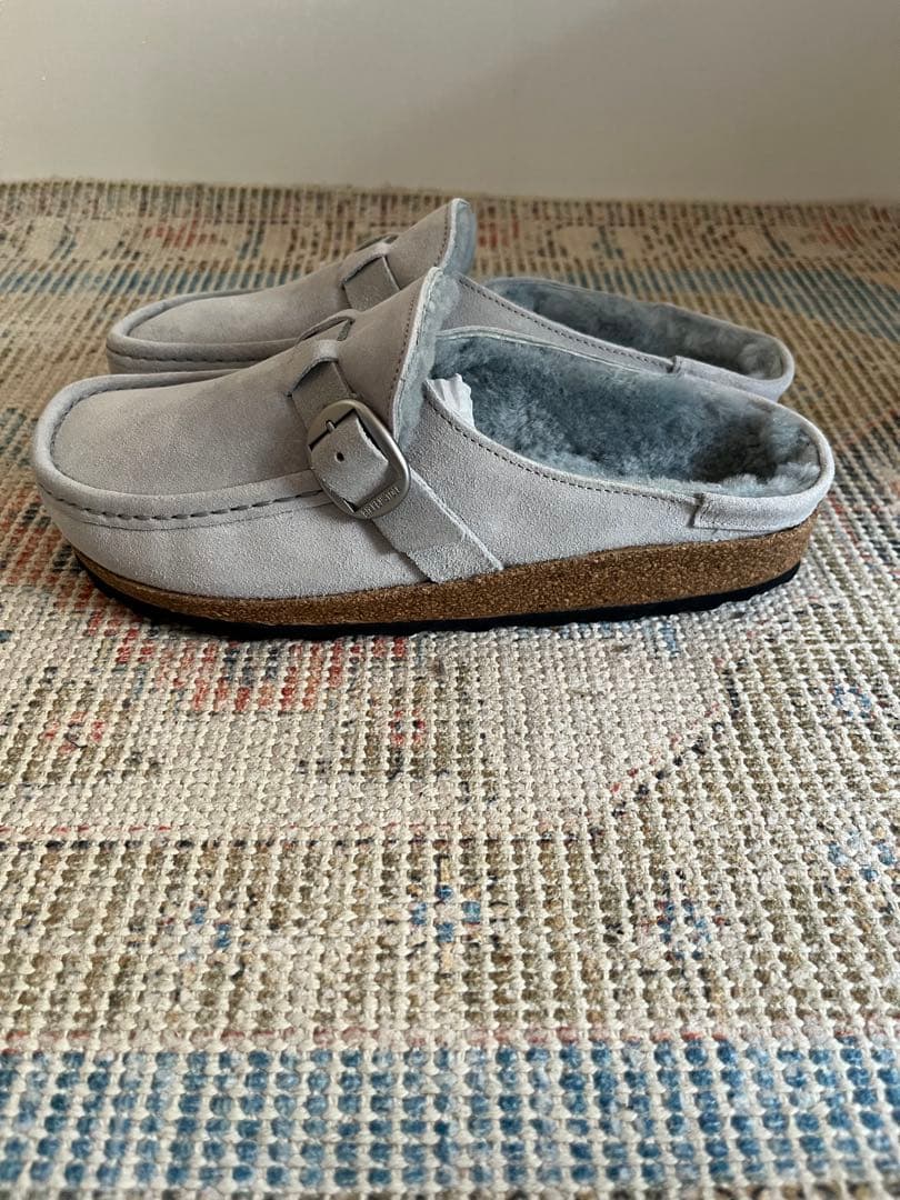 ビルケンシュトック　Buckley shearling EU39 stone