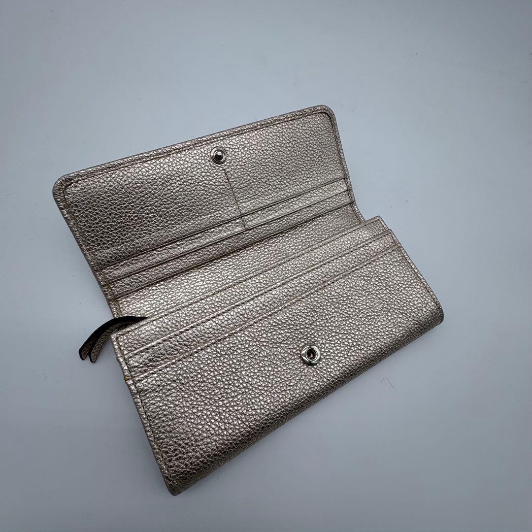 未使用箱付　ジミーチュー　長財布　スタッズ　ゴールド