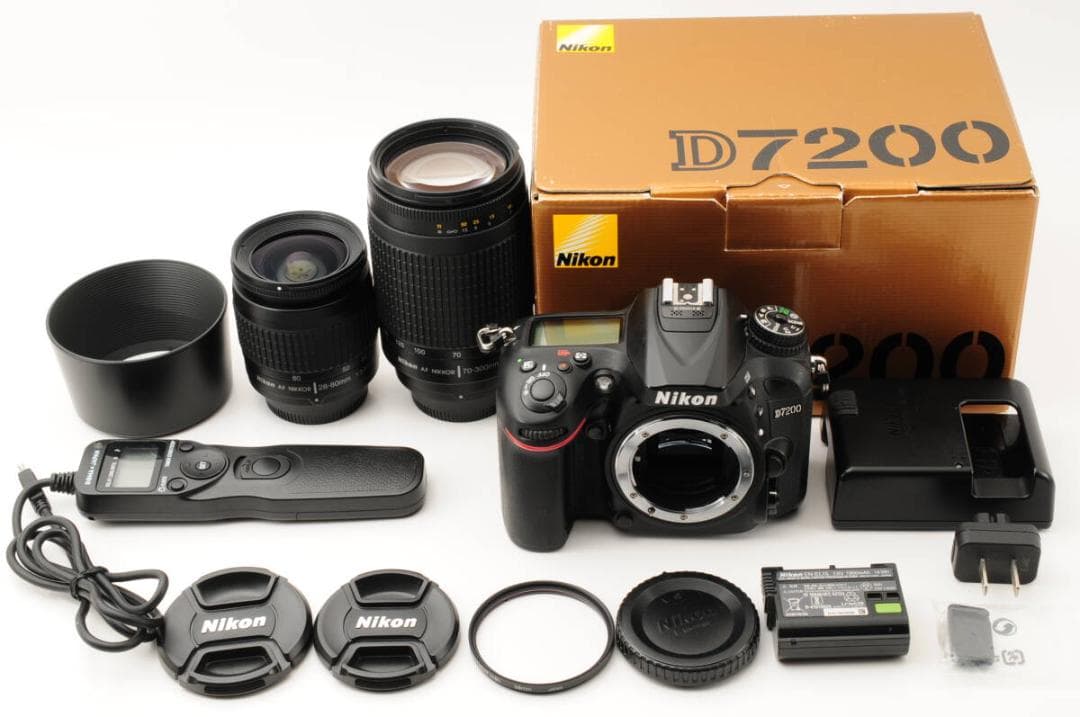 ■ 美品 ■ ニコン　Nikon D7200 ダブルズームレンズ