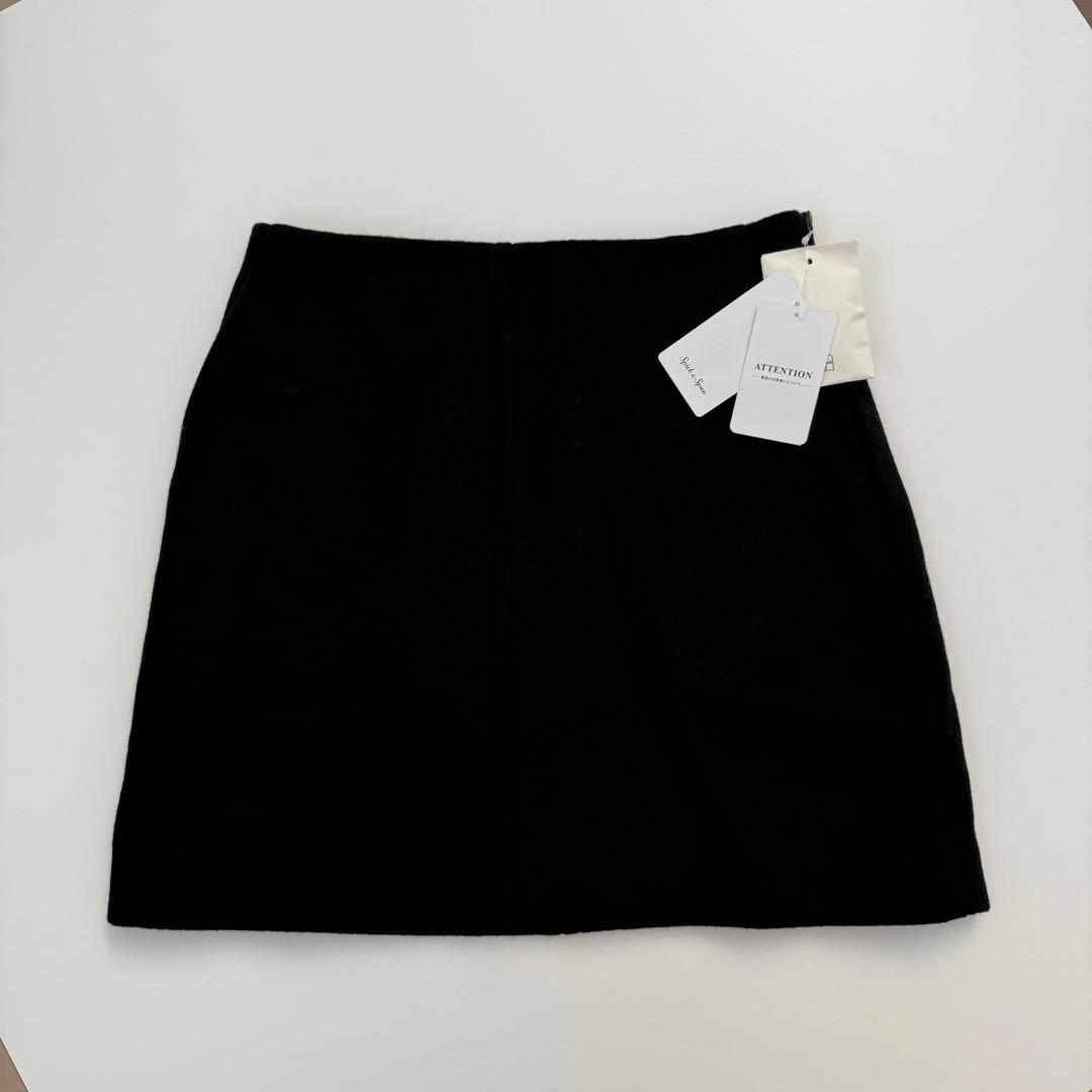 spick&span メルトンAラインスカート 新品未使用 タグ付き