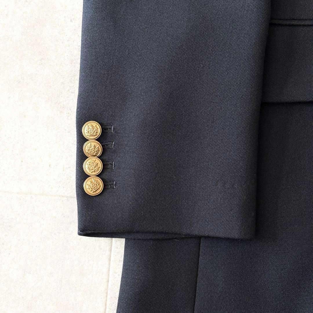 極美品✨️ユナイテッドアローズ ダブルテーラードジャケット 38 紺ブレ金ボタン