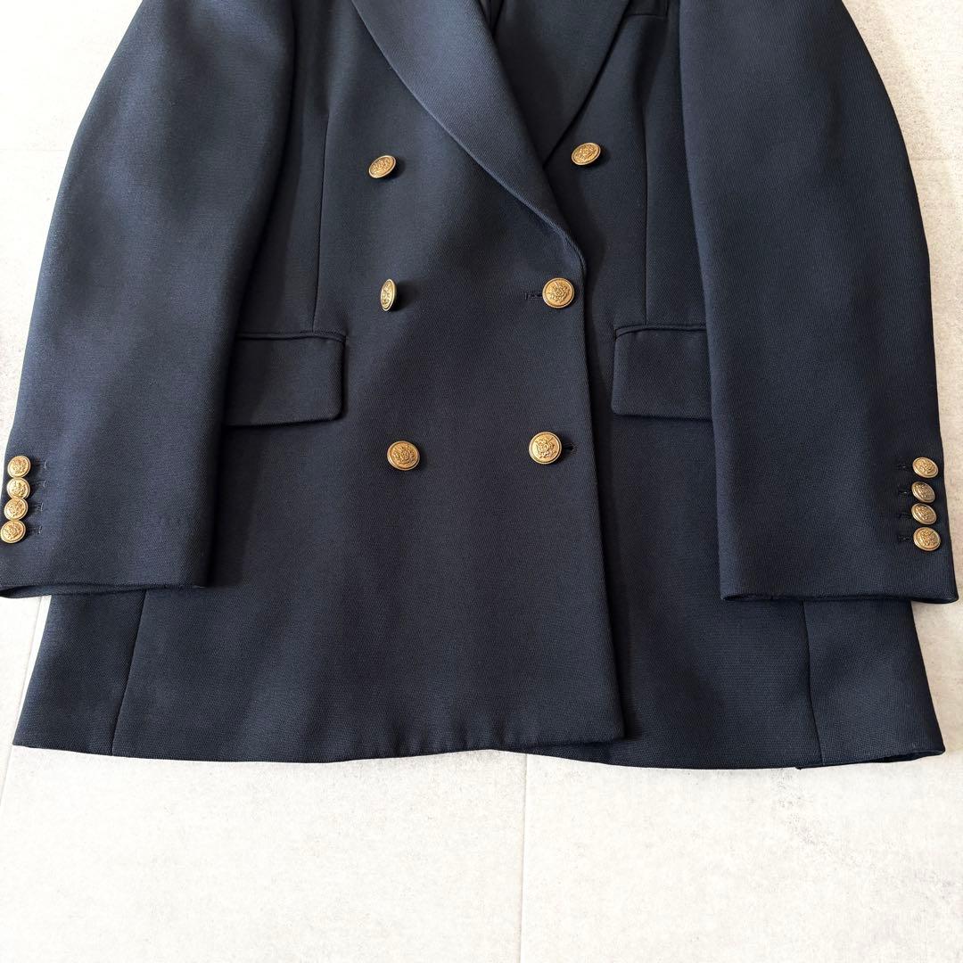 極美品✨️ユナイテッドアローズ ダブルテーラードジャケット 38 紺ブレ金ボタン