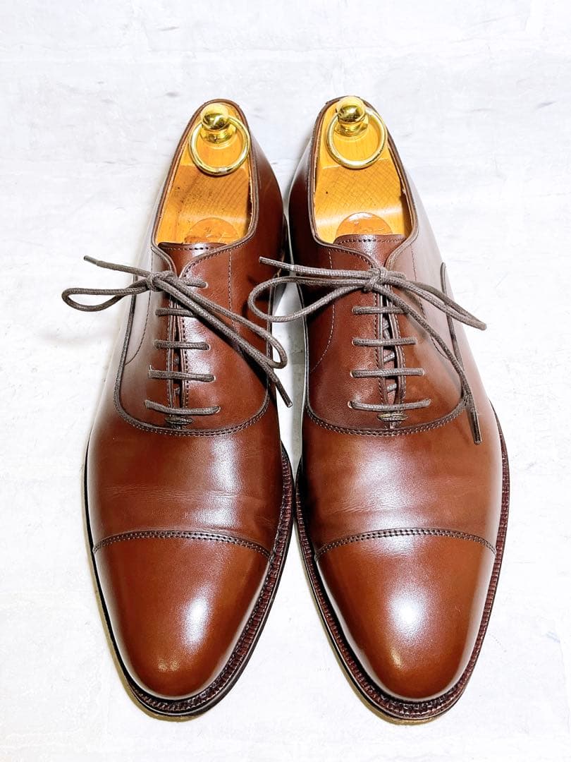 数回着【極美品】ジャランスリウァヤ 高級 ストレートチップ UK6.5