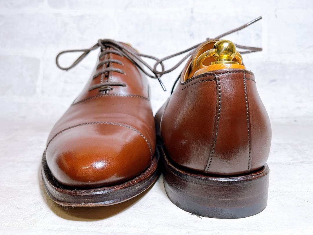 数回着【極美品】ジャランスリウァヤ 高級 ストレートチップ UK6.5