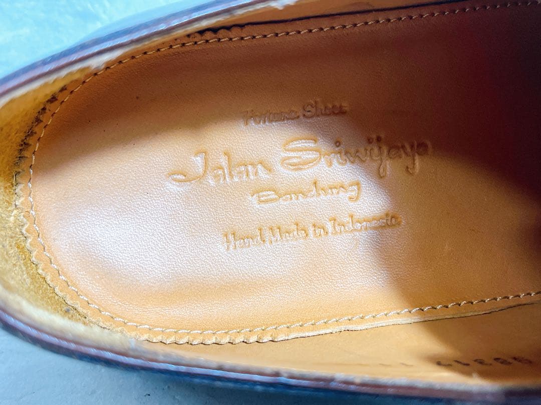 数回着【極美品】ジャランスリウァヤ 高級 ストレートチップ UK6.5