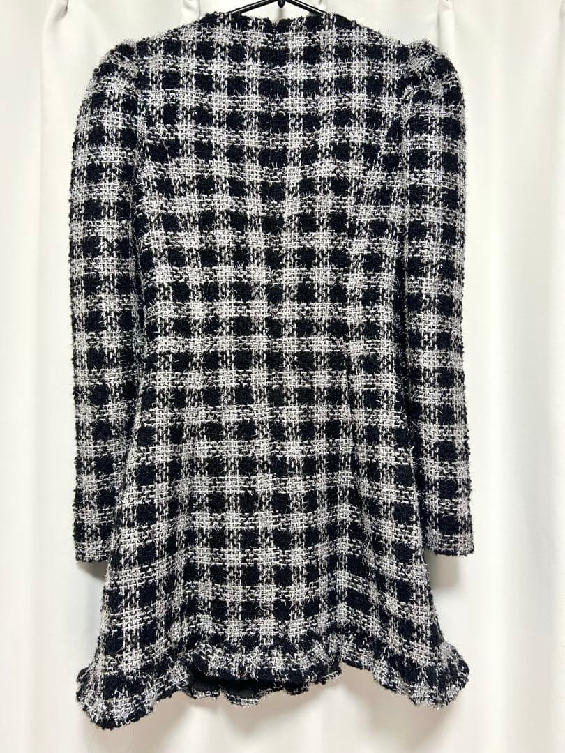 Narrator チェック柄フリルワンピース S あのちゃん 着用