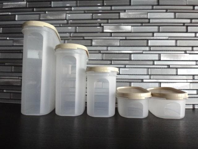 新品★タッパーウェア★5点セット★MMだ円★保存容器★オーバル★