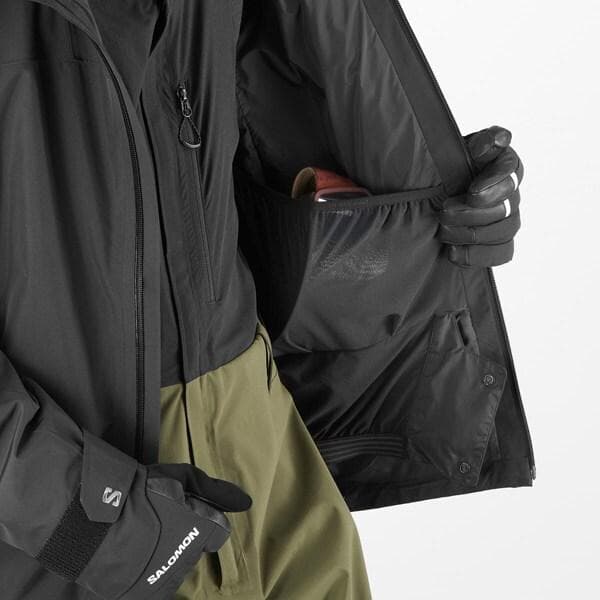 新品 サロモン CHARGER 2レイヤー ジャケットLC2305100 黒 S