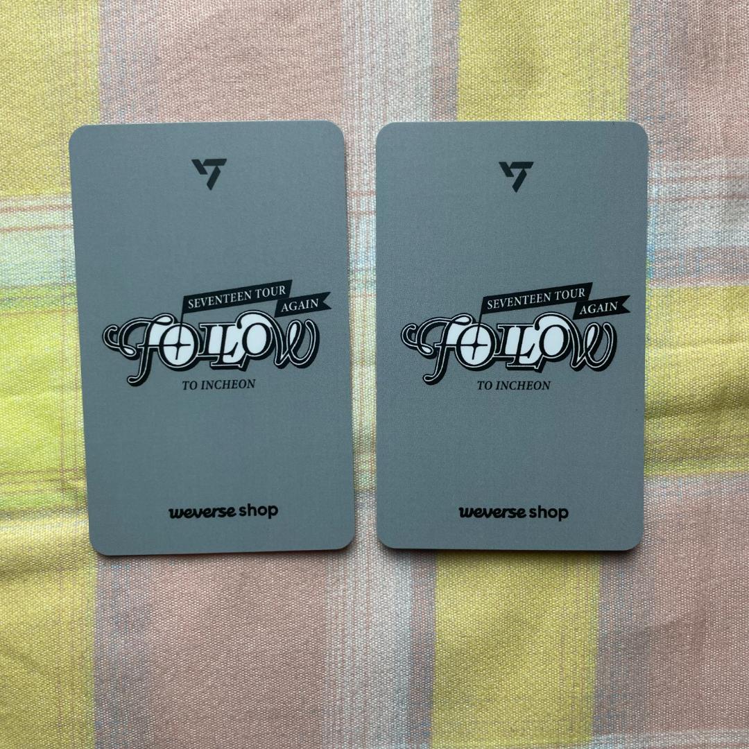 SEVENTEEN FOLLOW AGAIN セブチ仁川会場限定トレカ2枚セット