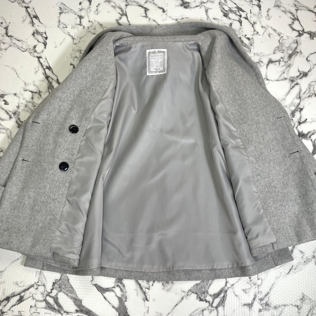 ビアズリー フーデッドショートコート ウール