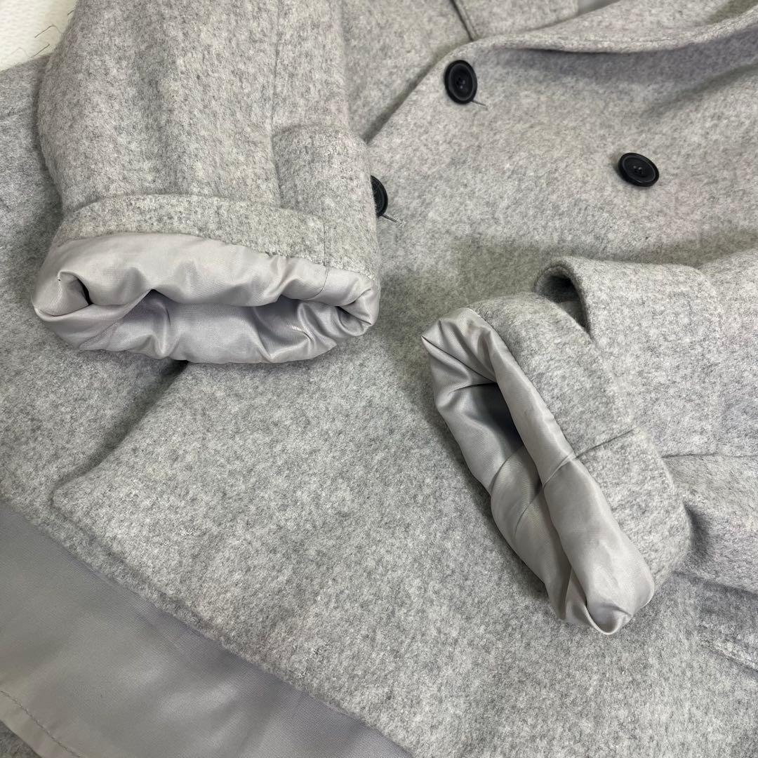 ビアズリー フーデッドショートコート ウール