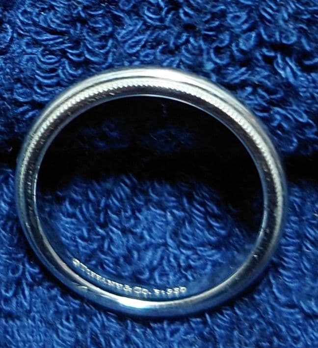 【ハロウィン】ティファニー結婚指輪　男性用